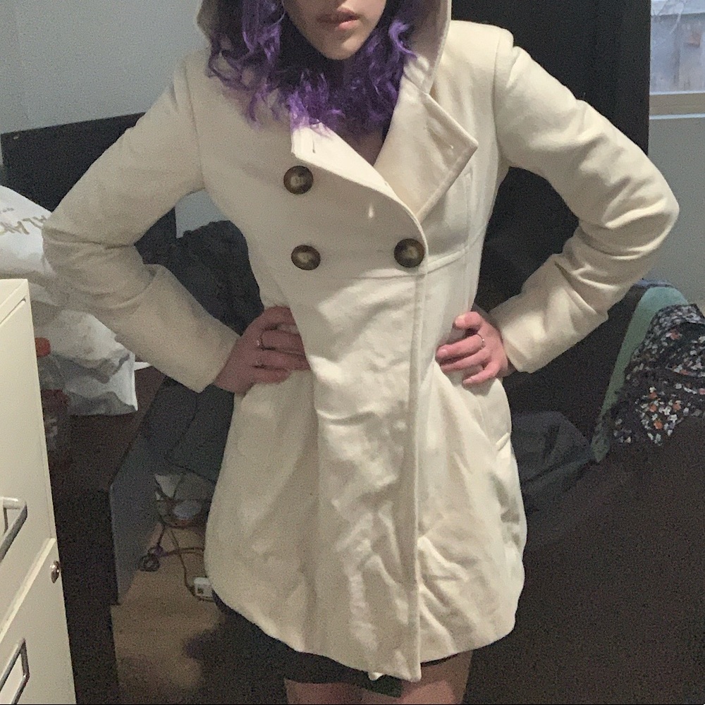 Michael Michael Kors White Peacoat